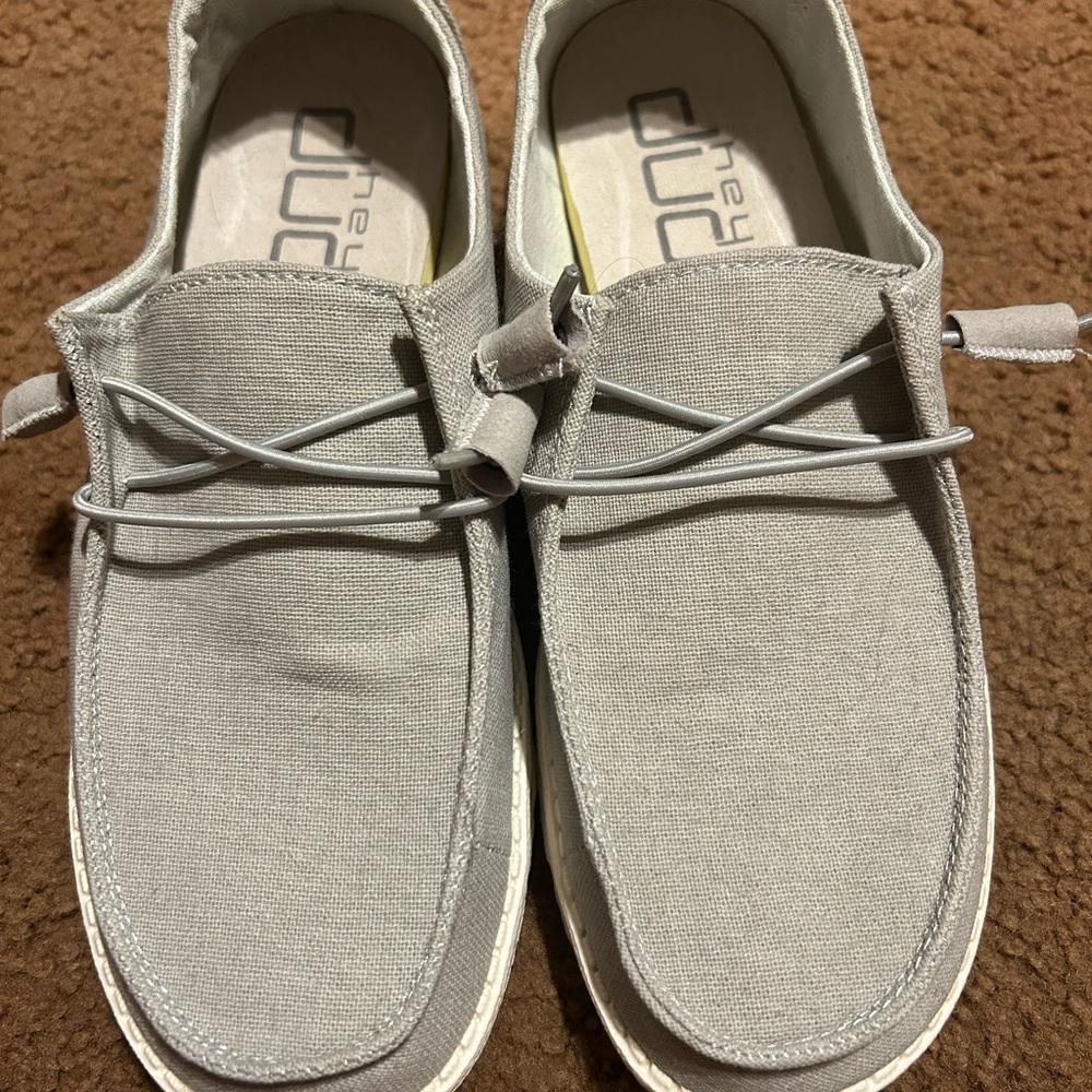 Hey Dude Light Gray Loafers